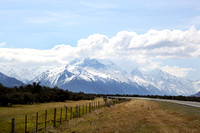 On the road to Mt Cook