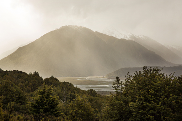 View from Wilderness Lodge, Arthur's Pass