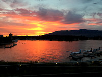 Sunset over Vancouver Harbour