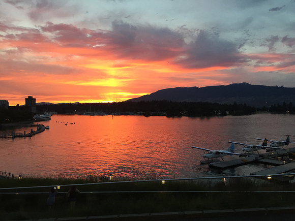 Sunset over Vancouver Harbour