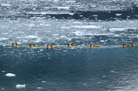 Kayaking through the ice